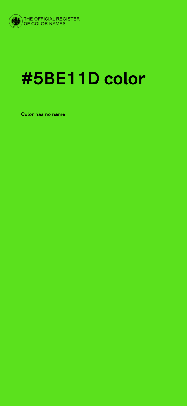 #5BE11D color image