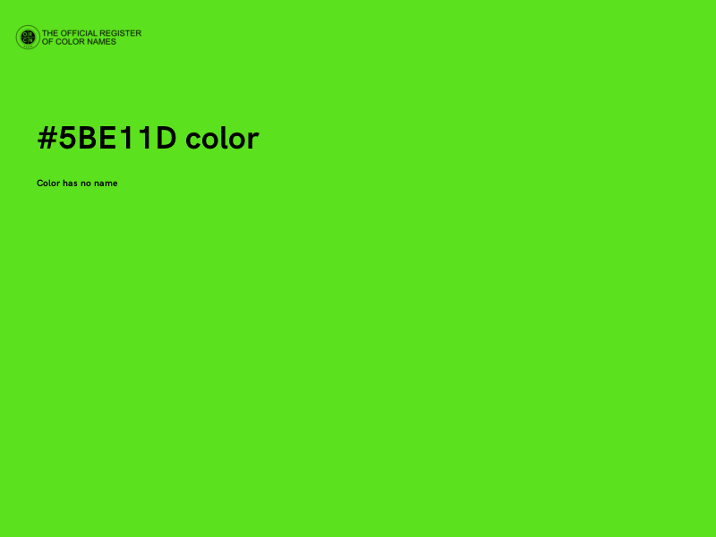 #5BE11D color image