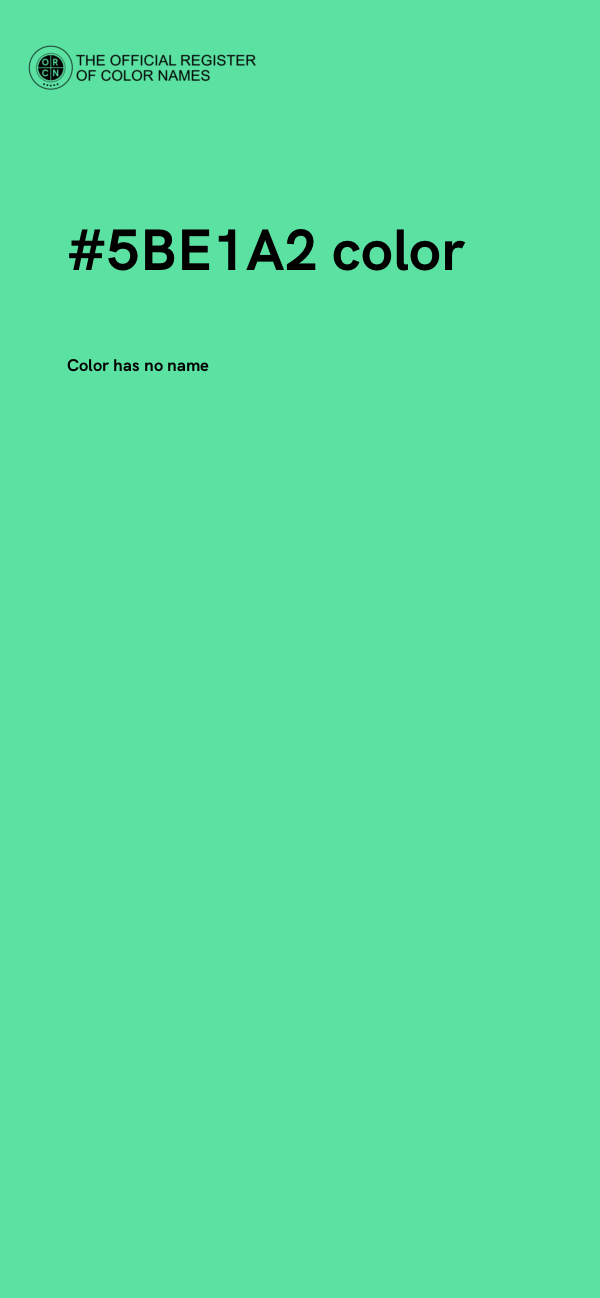 #5BE1A2 color image