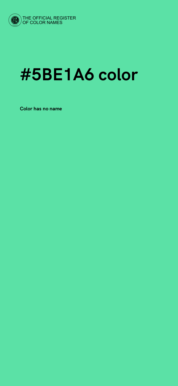 #5BE1A6 color image
