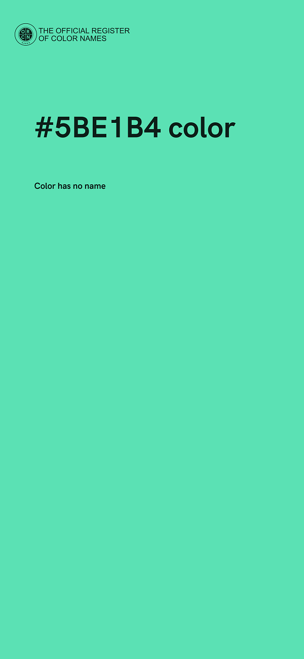 #5BE1B4 color image