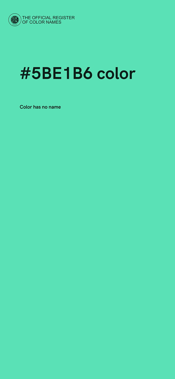 #5BE1B6 color image