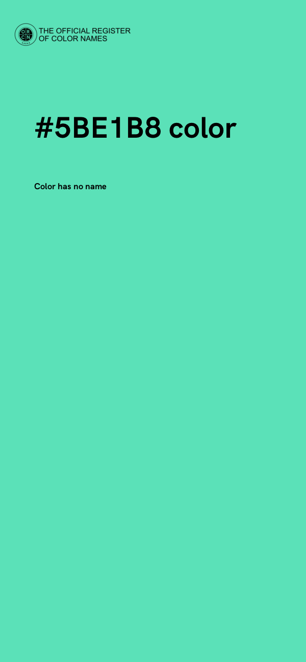 #5BE1B8 color image
