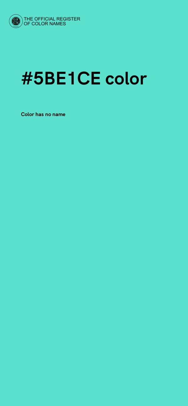 #5BE1CE color image