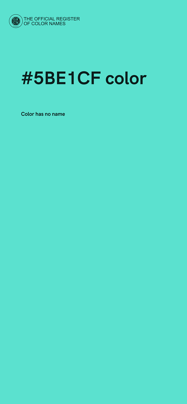 #5BE1CF color image