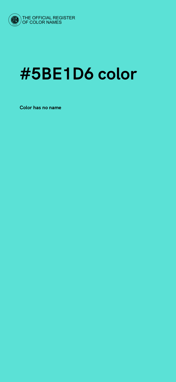 #5BE1D6 color image