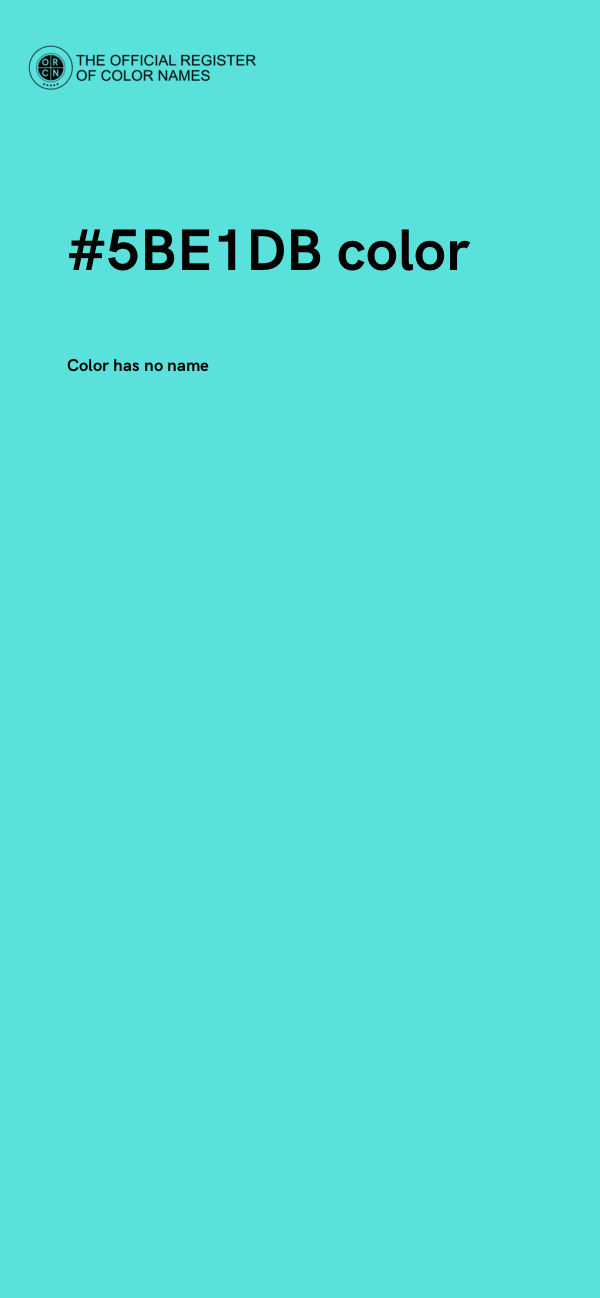 #5BE1DB color image