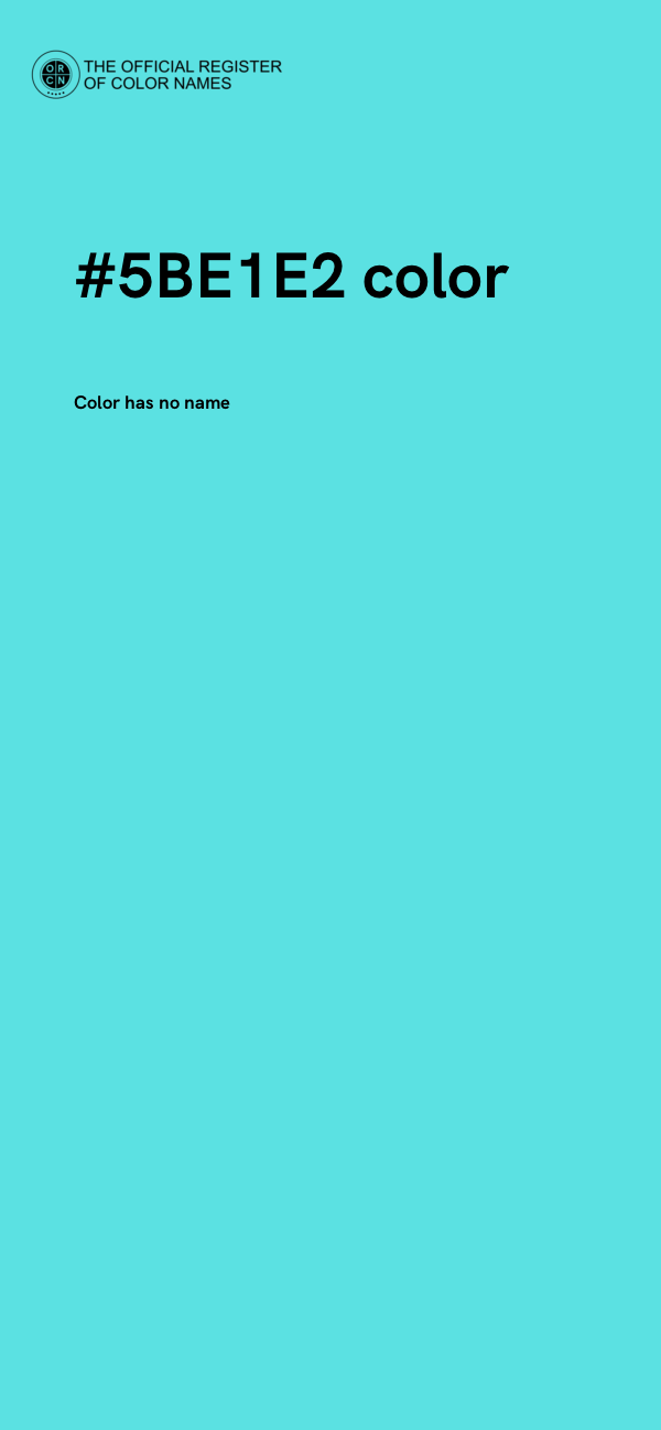 #5BE1E2 color image