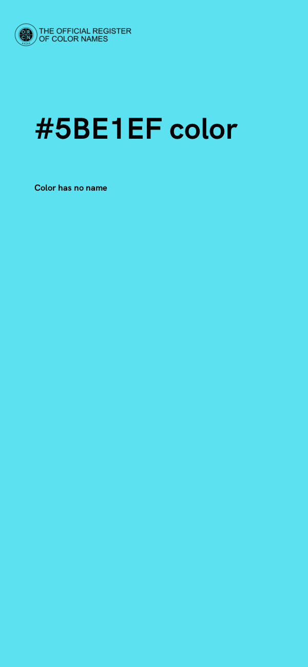 #5BE1EF color image