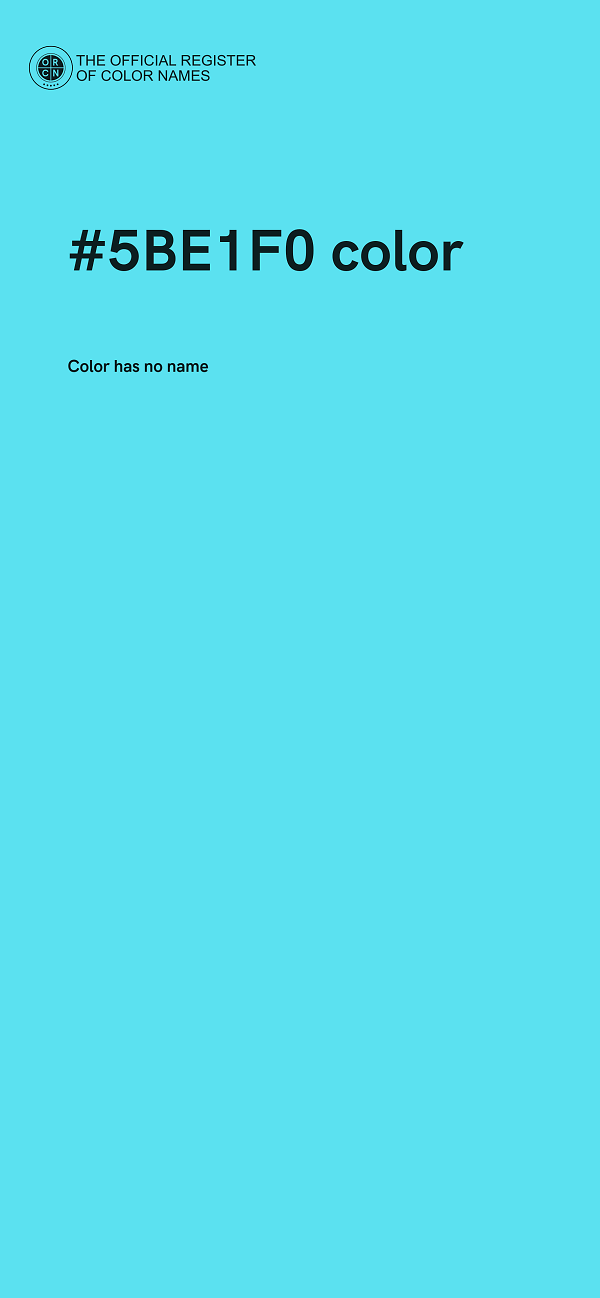 #5BE1F0 color image