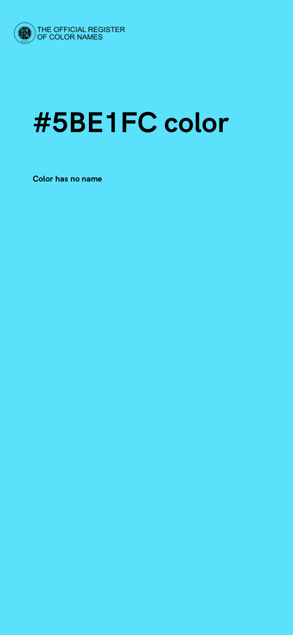 #5BE1FC color image