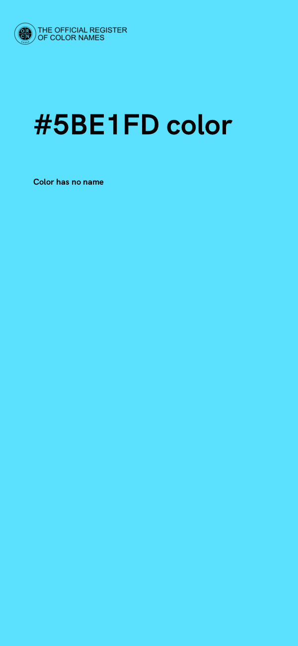 #5BE1FD color image