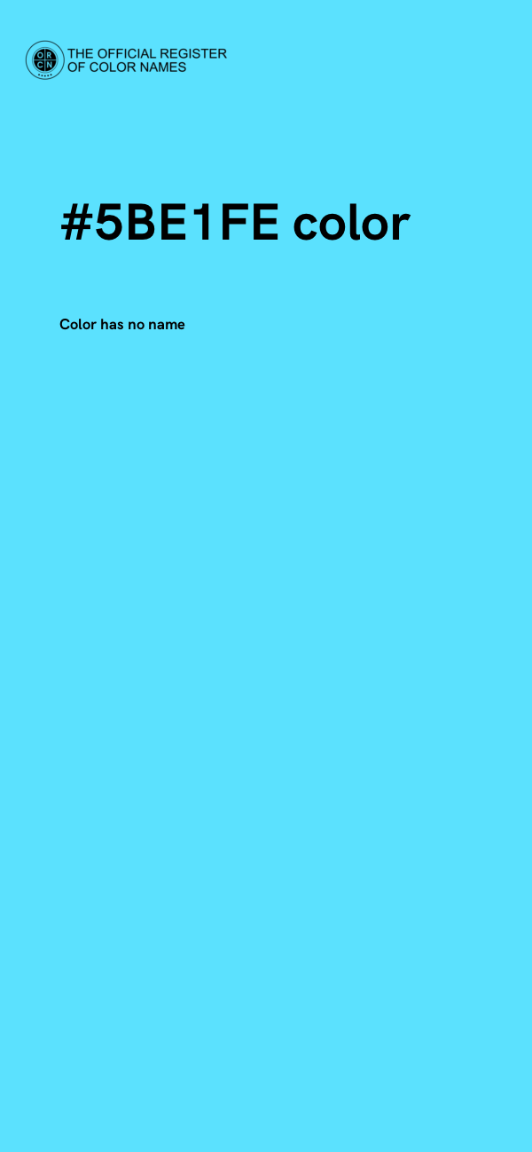 #5BE1FE color image