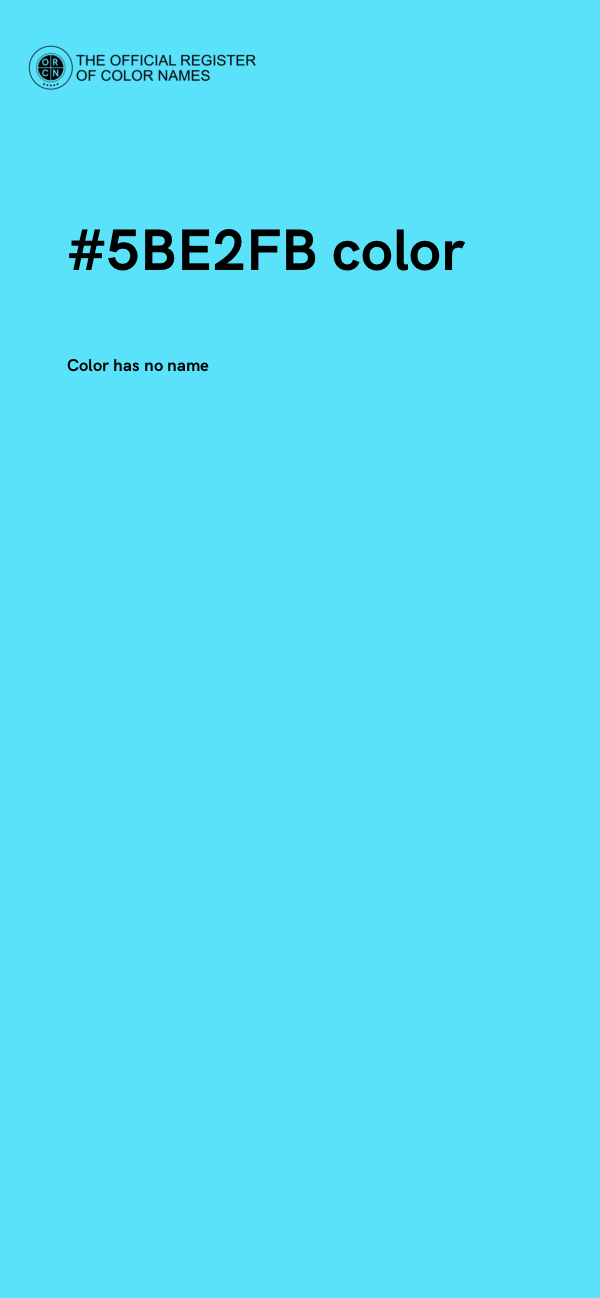 #5BE2FB color image