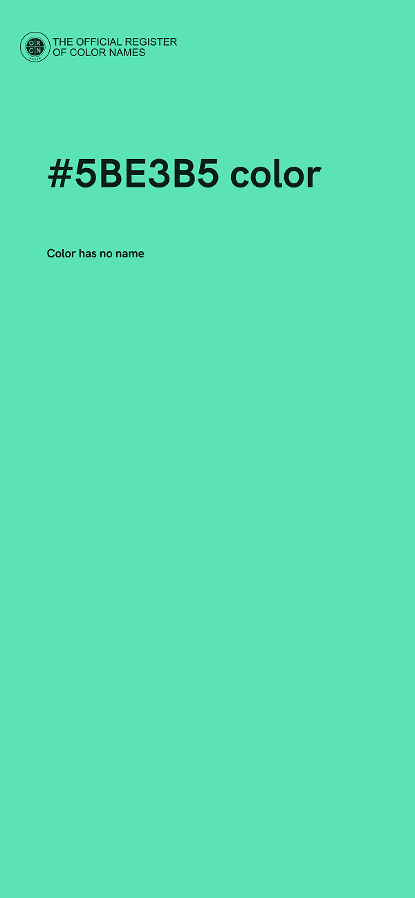 #5BE3B5 color image