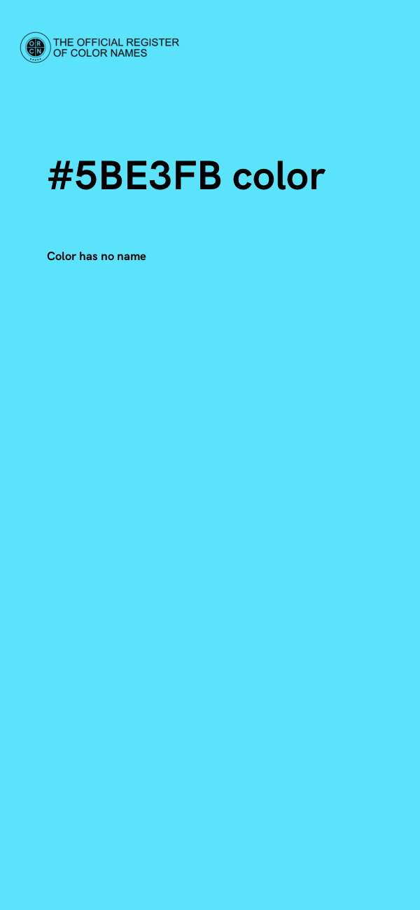 #5BE3FB color image