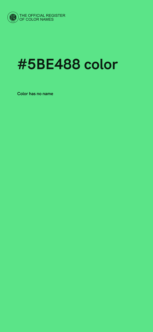 #5BE488 color image
