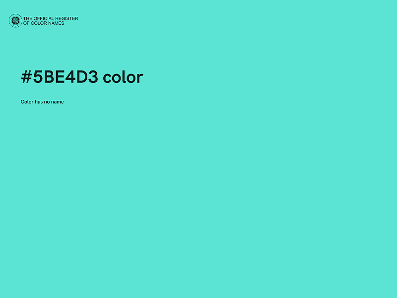 #5BE4D3 color image