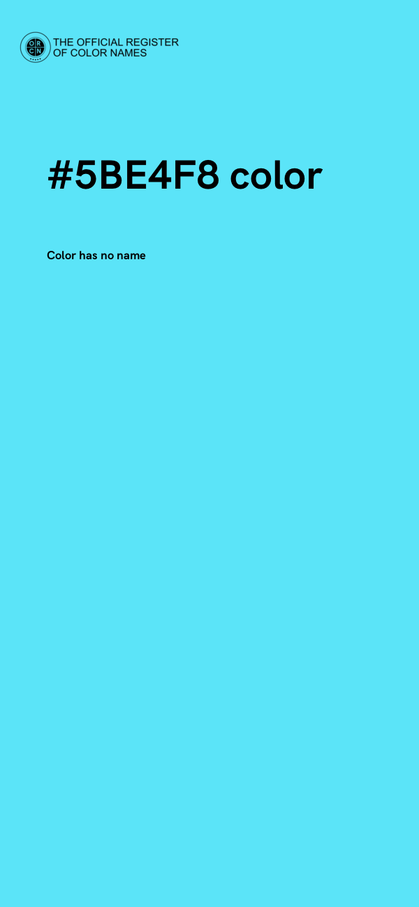 #5BE4F8 color image