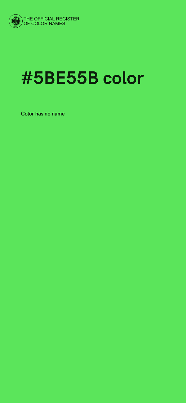#5BE55B color image