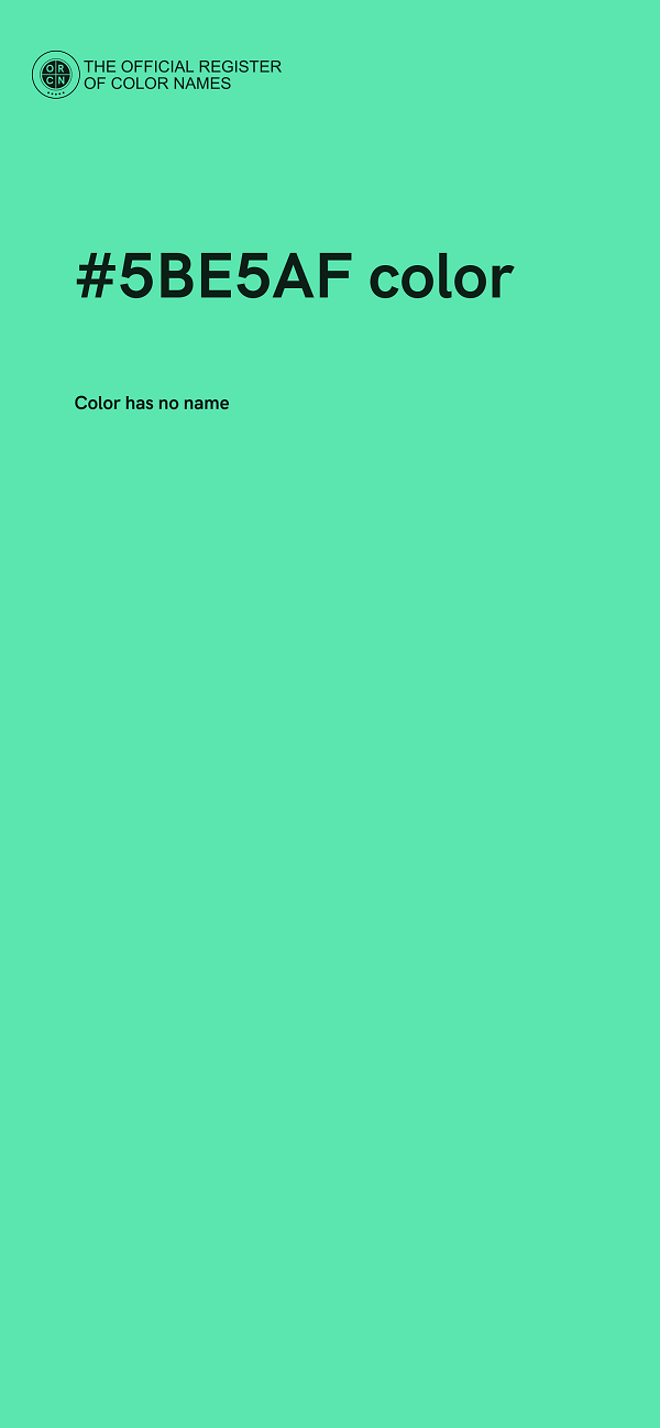 #5BE5AF color image
