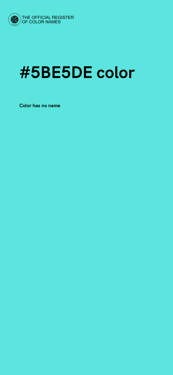 #5BE5DE color image