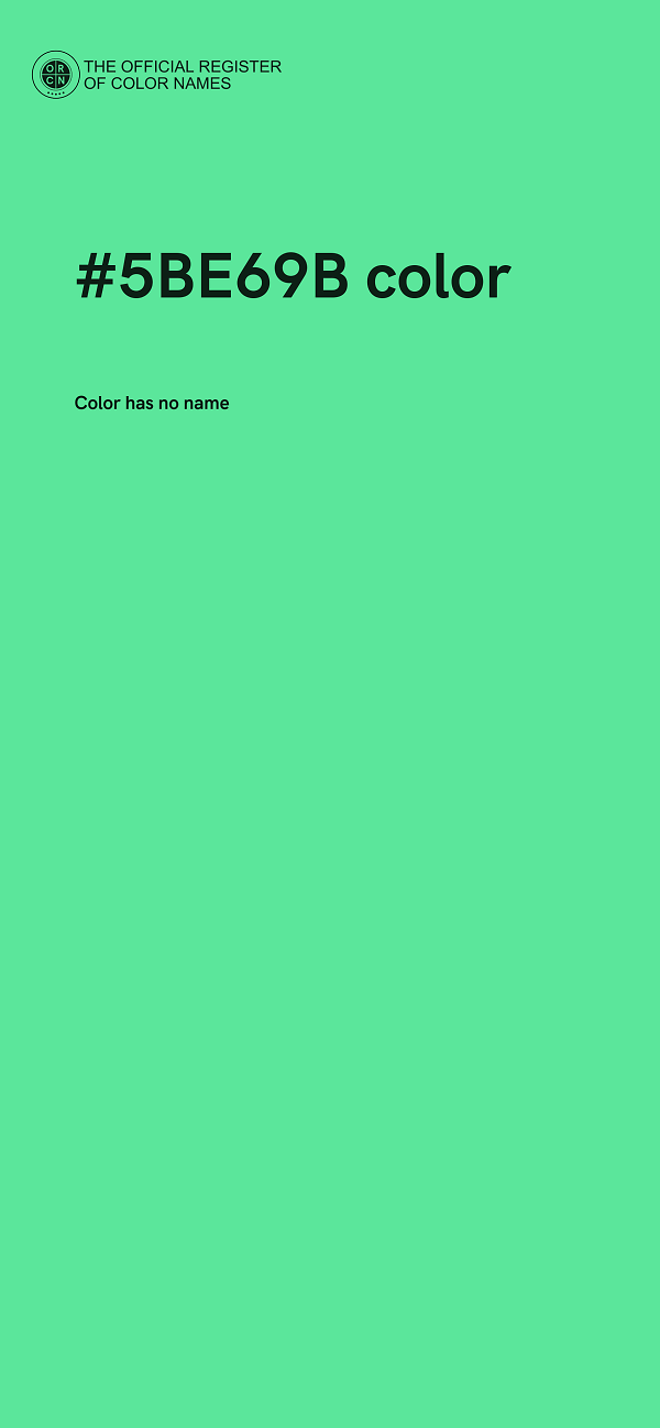 #5BE69B color image