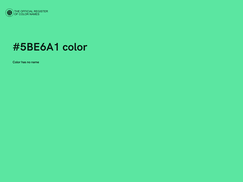 #5BE6A1 color image