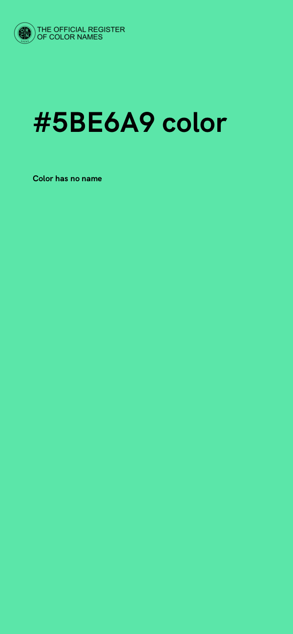 #5BE6A9 color image