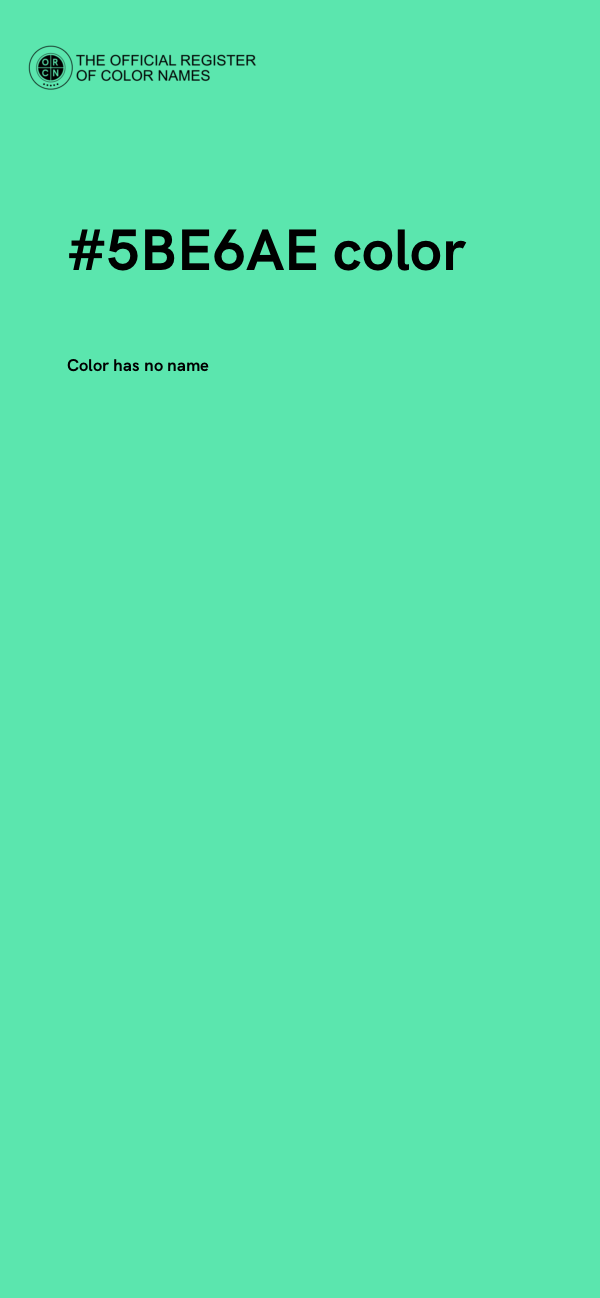 #5BE6AE color image