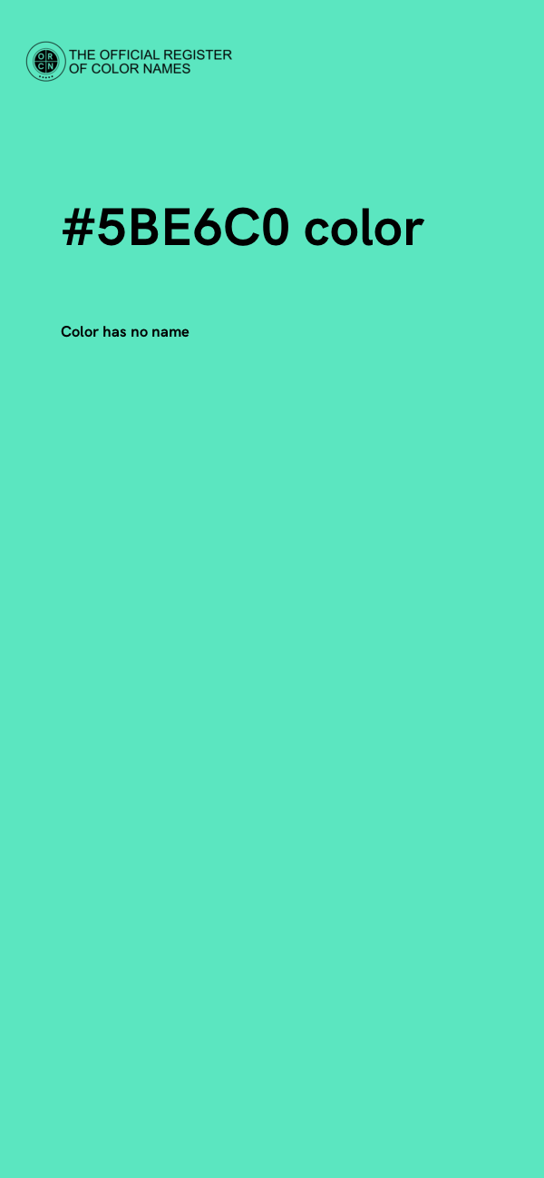#5BE6C0 color image