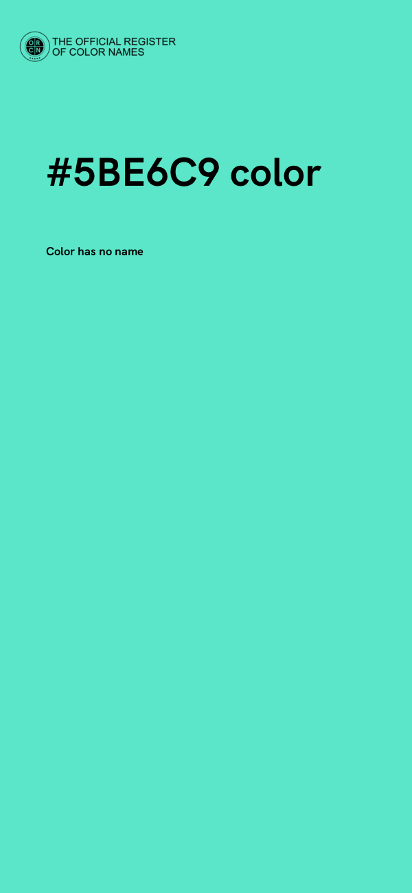 #5BE6C9 color image