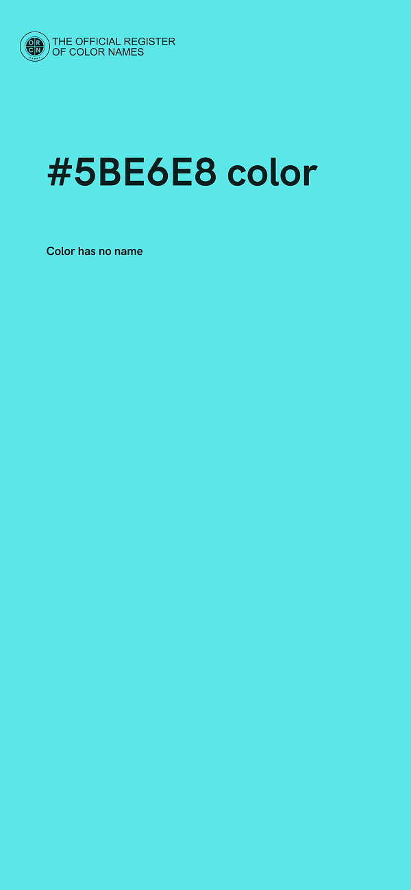 #5BE6E8 color image
