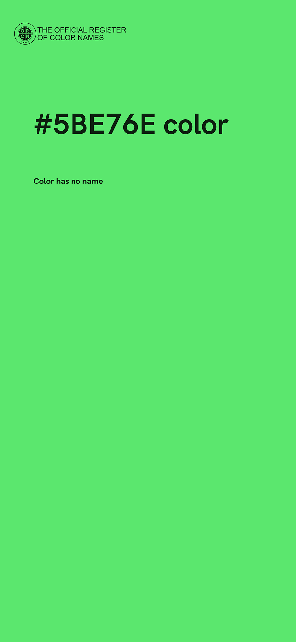#5BE76E color image