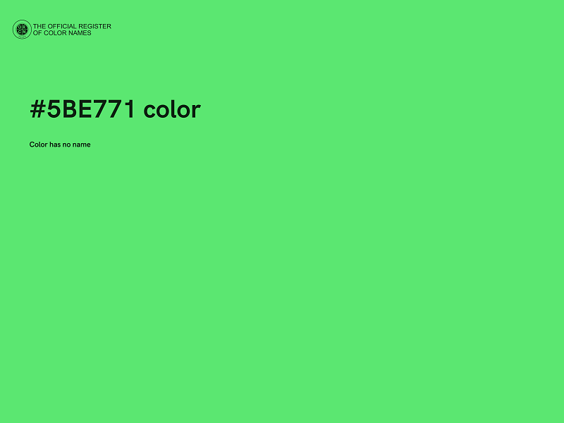 #5BE771 color image