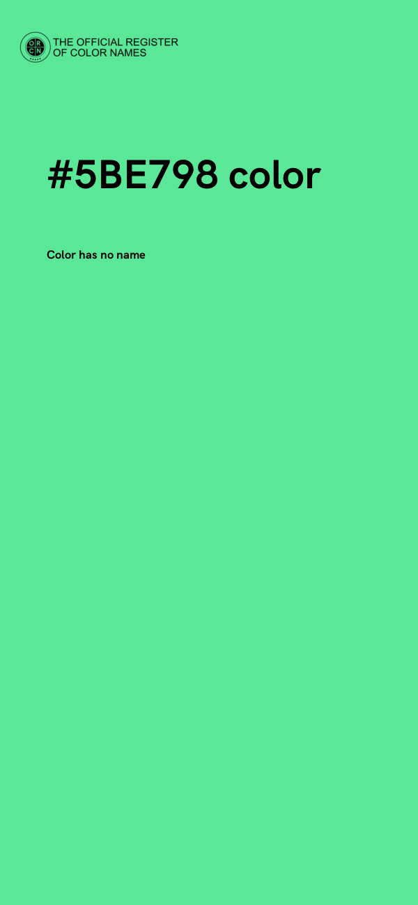 #5BE798 color image