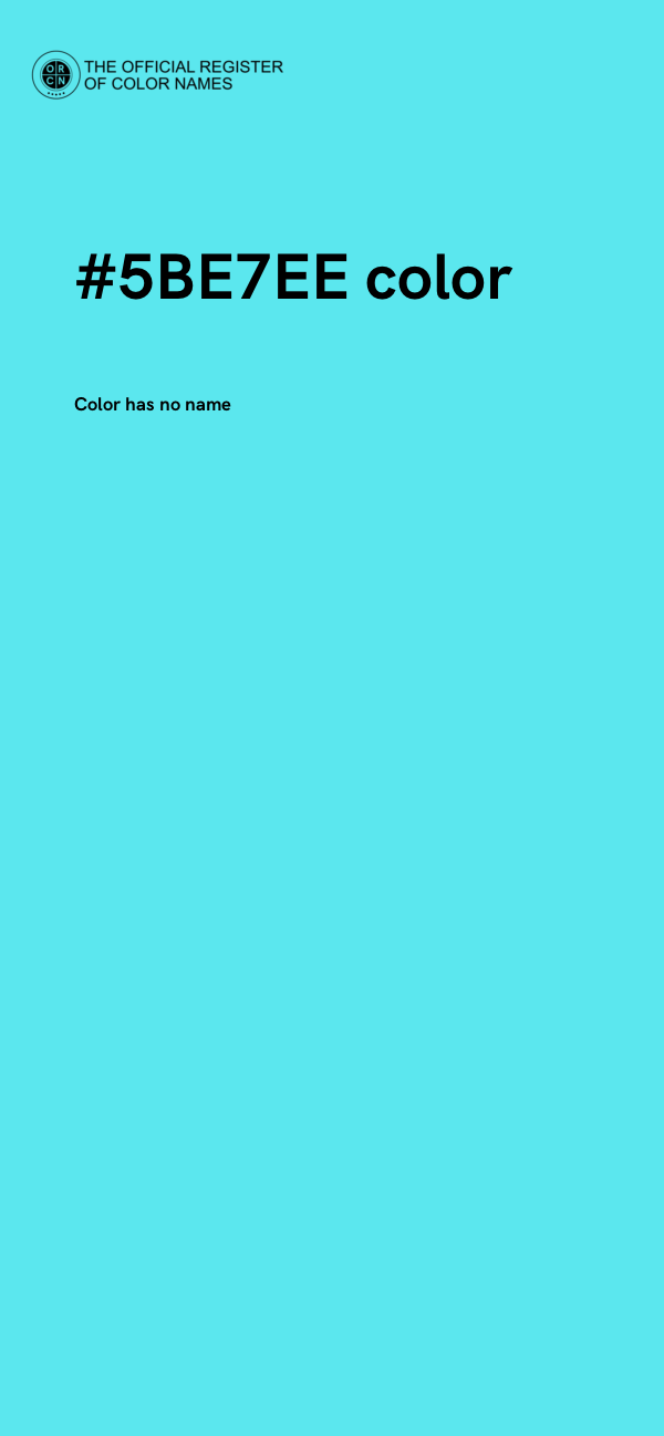 #5BE7EE color image
