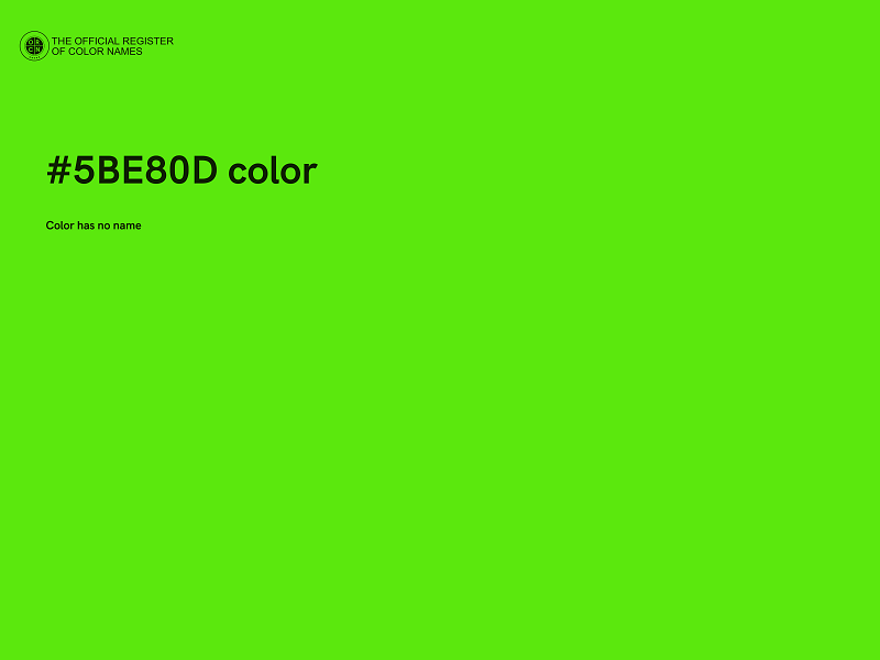 #5BE80D color image