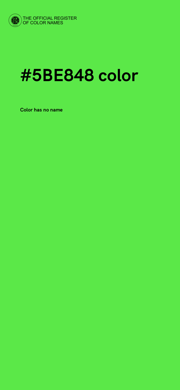 #5BE848 color image