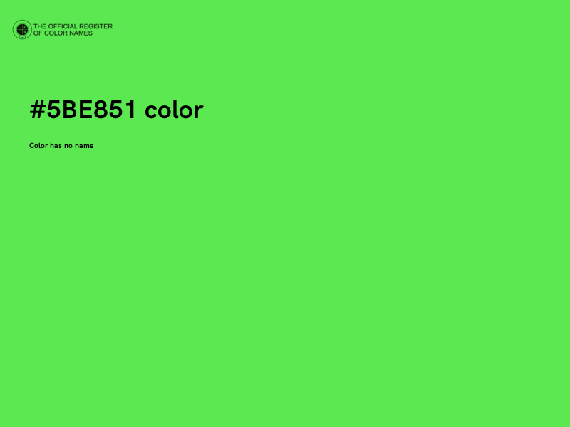 #5BE851 color image