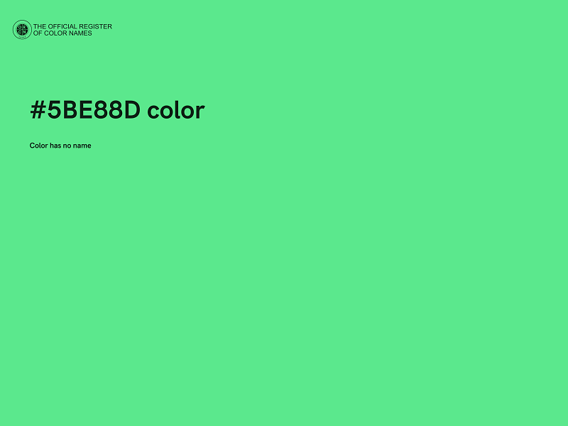 #5BE88D color image