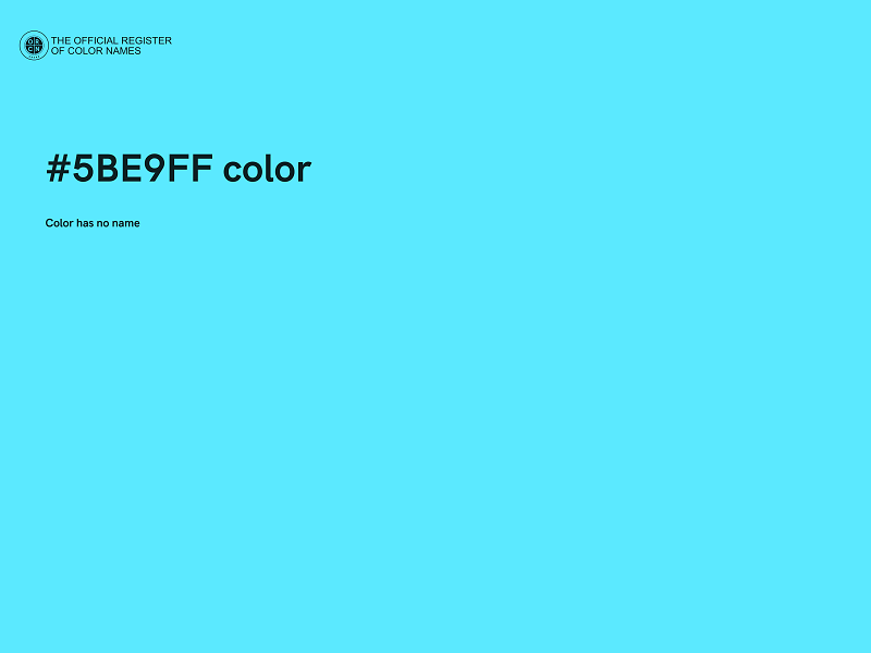 #5BE9FF color image