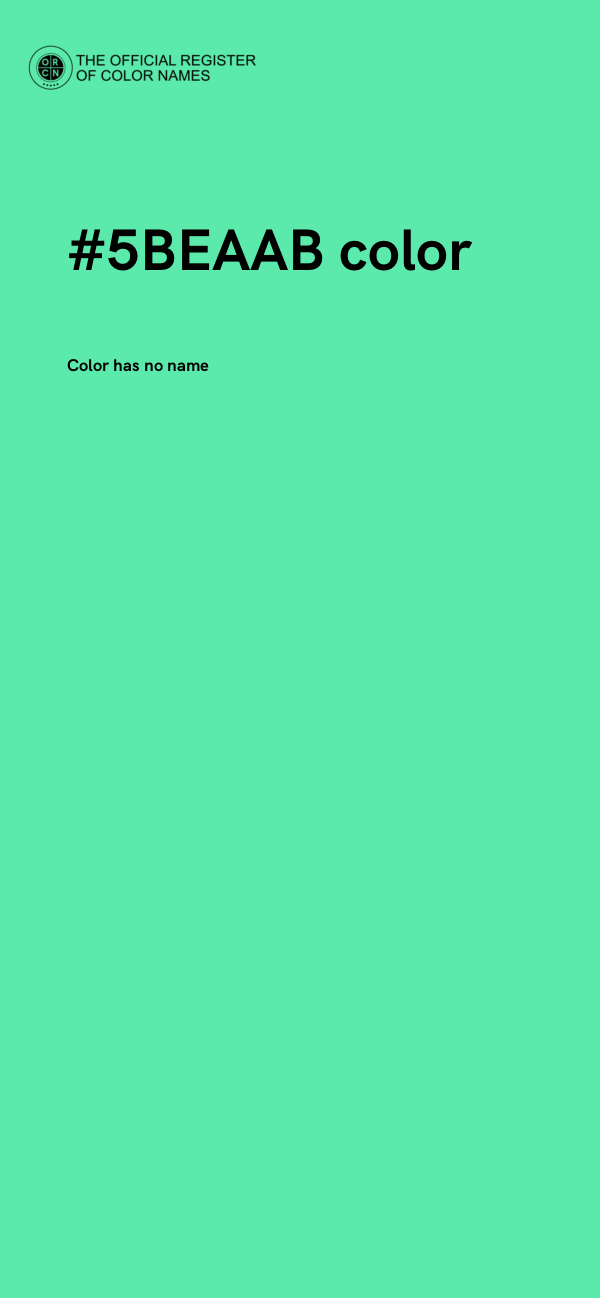 #5BEAAB color image