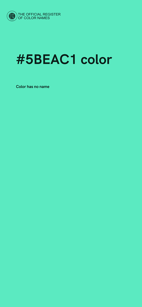 #5BEAC1 color image