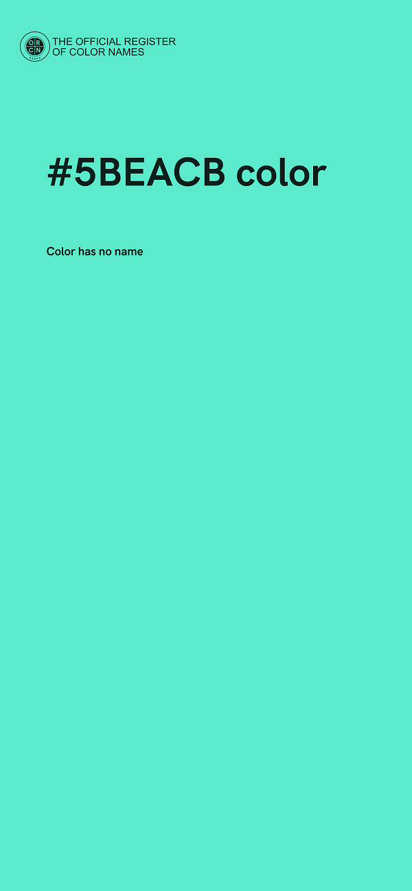 #5BEACB color image