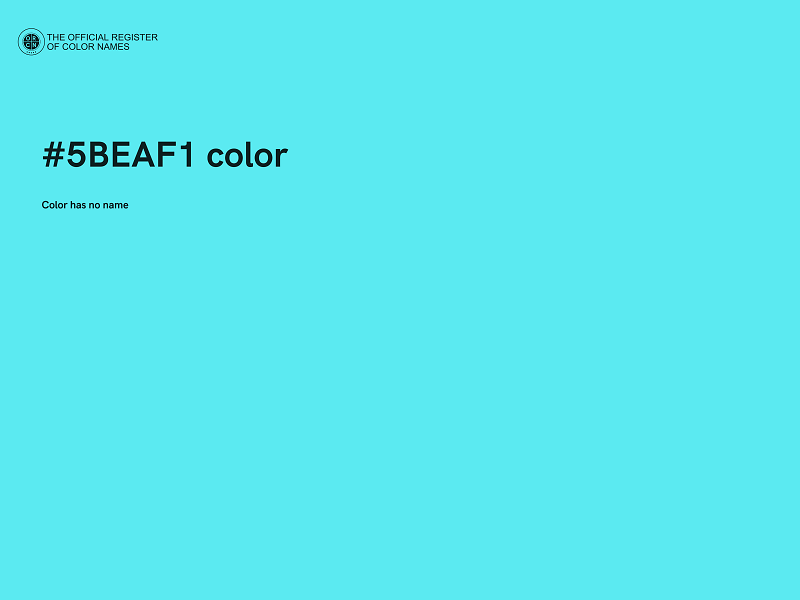 #5BEAF1 color image