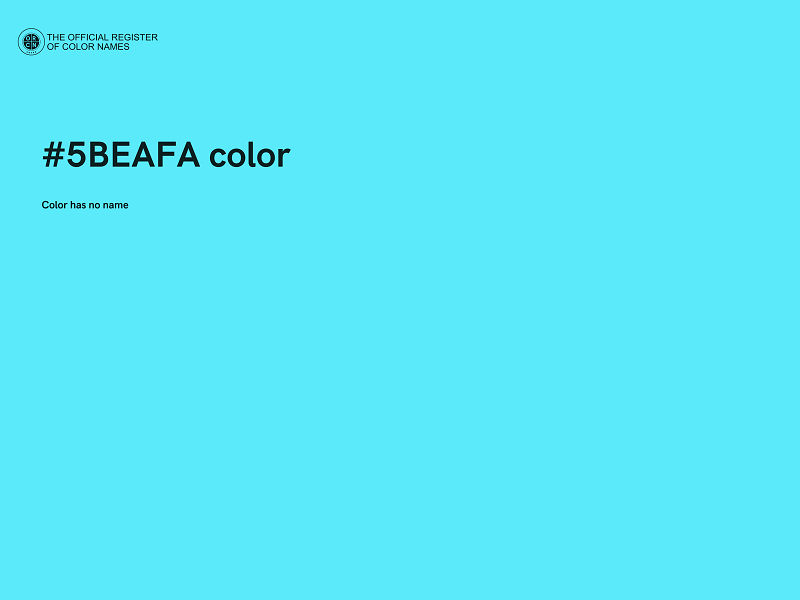 #5BEAFA color image