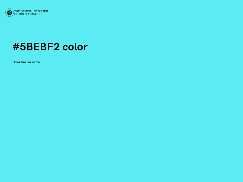 #5BEBF2 color image