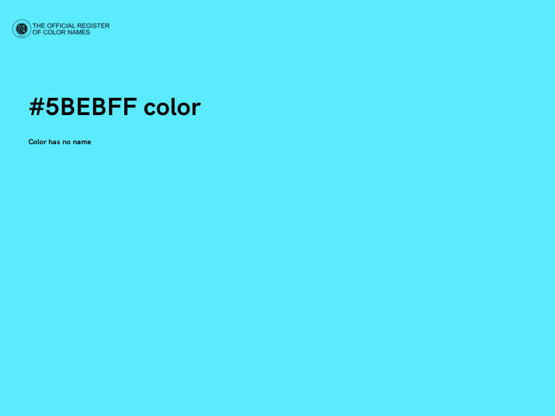 #5BEBFF color image