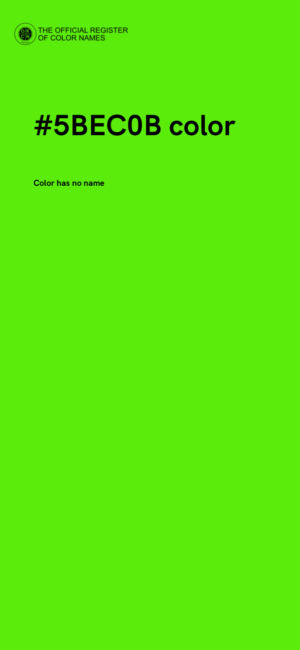 #5BEC0B color image
